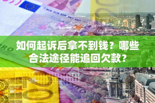 武汉如何起诉后拿不到钱？哪些合法途径能追回欠款？