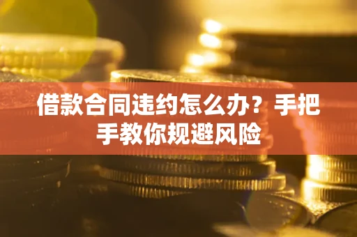 武汉借款合同违约怎么办？手把手教你规避风险