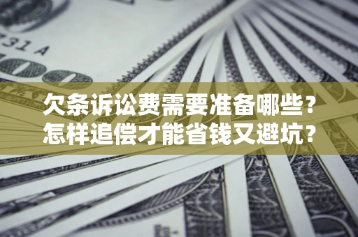 武汉欠条诉讼费需要准备哪些？怎样追偿才能省钱又避坑？