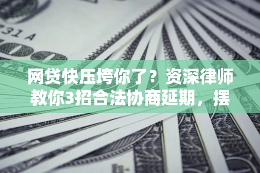 武汉网贷快压垮你了？资深律师教你3招合法协商延期，摆脱暴力催收！