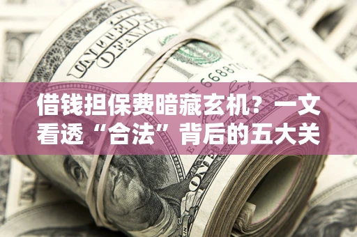 武汉借钱担保费暗藏玄机？一文看透“合法”背后的五大关键陷阱