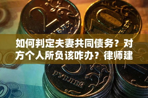 武汉如何判定夫妻共同债务？对方个人所负该咋办？律师建议