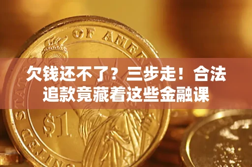 武汉欠钱还不了？三步走！合法追款竟藏着这些金融课