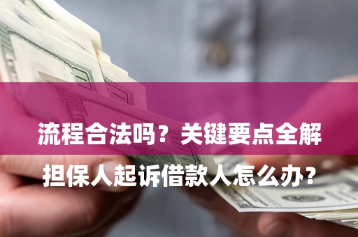 武汉

担保人起诉借款人怎么办？流程合法吗？关键要点全解析