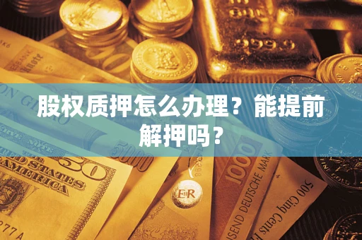 武汉股权质押怎么办理？能提前解押吗？