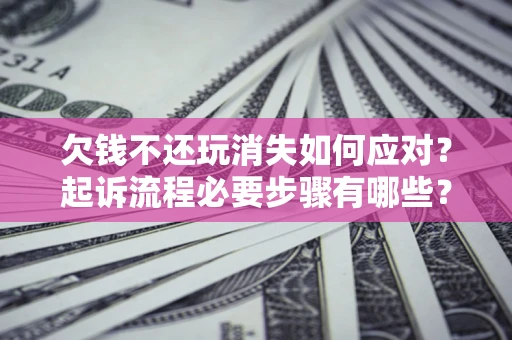 武汉欠钱不还玩消失如何应对？起诉流程必要步骤有哪些？